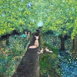 Mama’s Not Looking Oil Painting Signed Original Art Gallery Wrapped Canvas